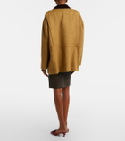 Stouls Gin leather midi skirt