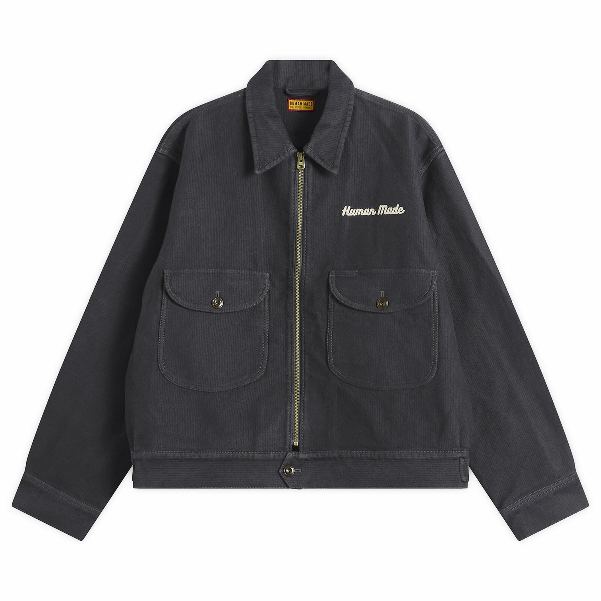 Human Made Men's Garment Dyed Coverall Jacket in Navy Human Made