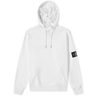 Calvin Klein Men's Monogram Sleeve Badge Hoody in White