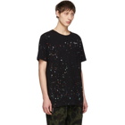 Off-White Black Paint Splatter T-Shirt