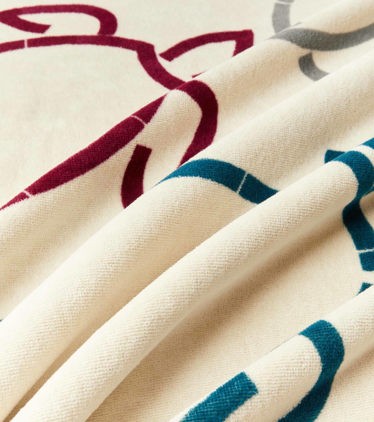 Loro Piana Fish and Turtle cotton terry beach towel