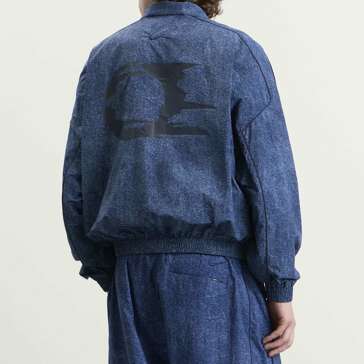 Nike Men's Club Rules AOP Full Zip Jacket in Work Blue/Volt/Obsidian