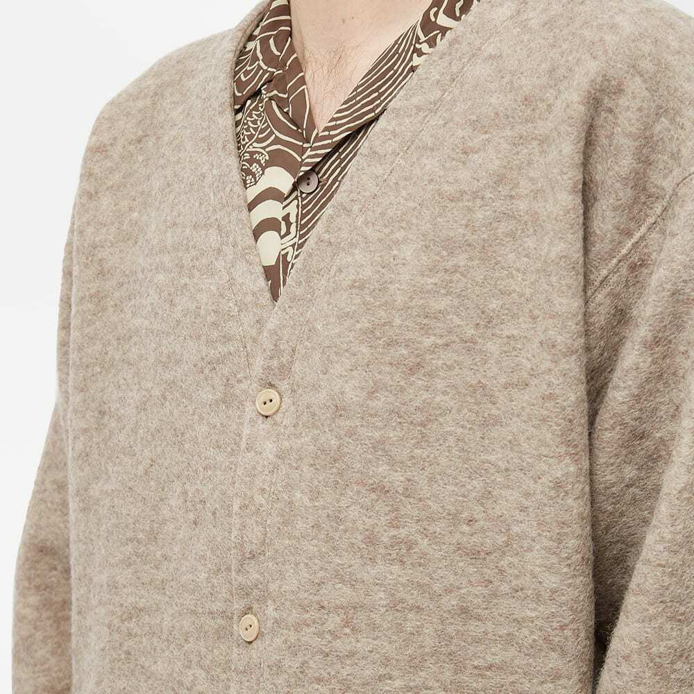 South2 West8 Men's Boiled Wool Cardigan in Beige South2 West8