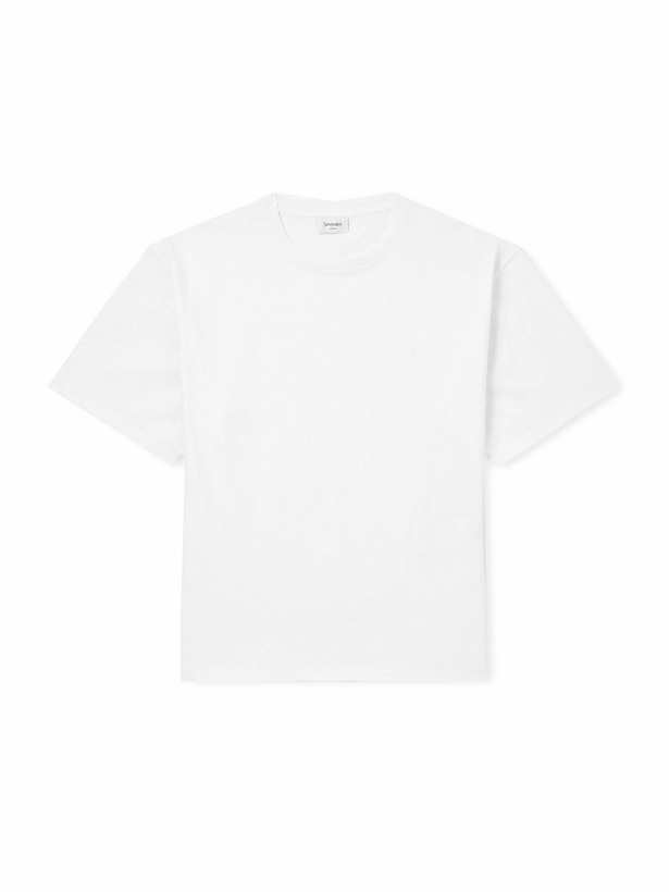 Photo: SAINT LAURENT - Cotton-Jersey T-Shirt - White