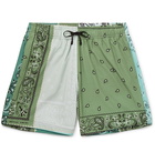 AMIRI - Mid-Length Bandana-Print Swim Shorts - Green