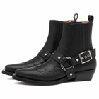 GANNI Women's Fitted Chelsea Western Boot in Black