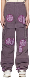 Who Decides War Purple Patch Cargo Pants