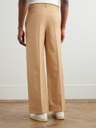 Valentino Garavani - Straight-Leg Virgin Wool-Gabardine Trousers - Neutrals