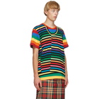 Comme des Garcons Homme Plus Multicolor Horizontal Stripe T-Shirt