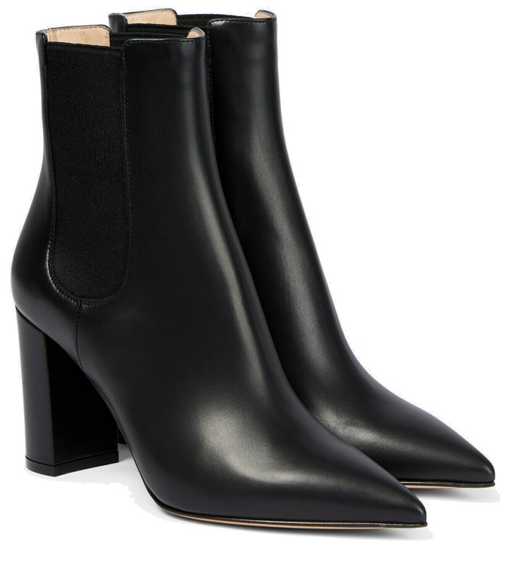 Photo: Gianvito Rossi Chelsea leather ankle boots