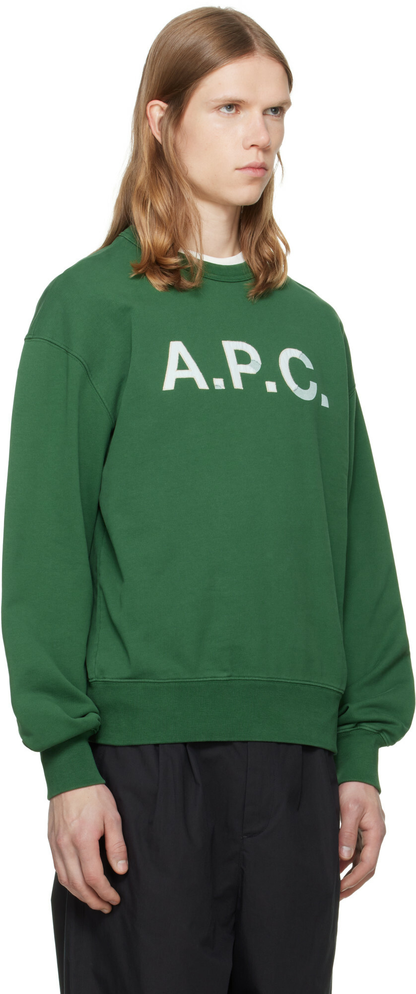 A.P.C. Green Vintage 'APC' Sweatshirt