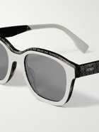 Fendi - Bilayer Square-Frame Acetate Sunglasses