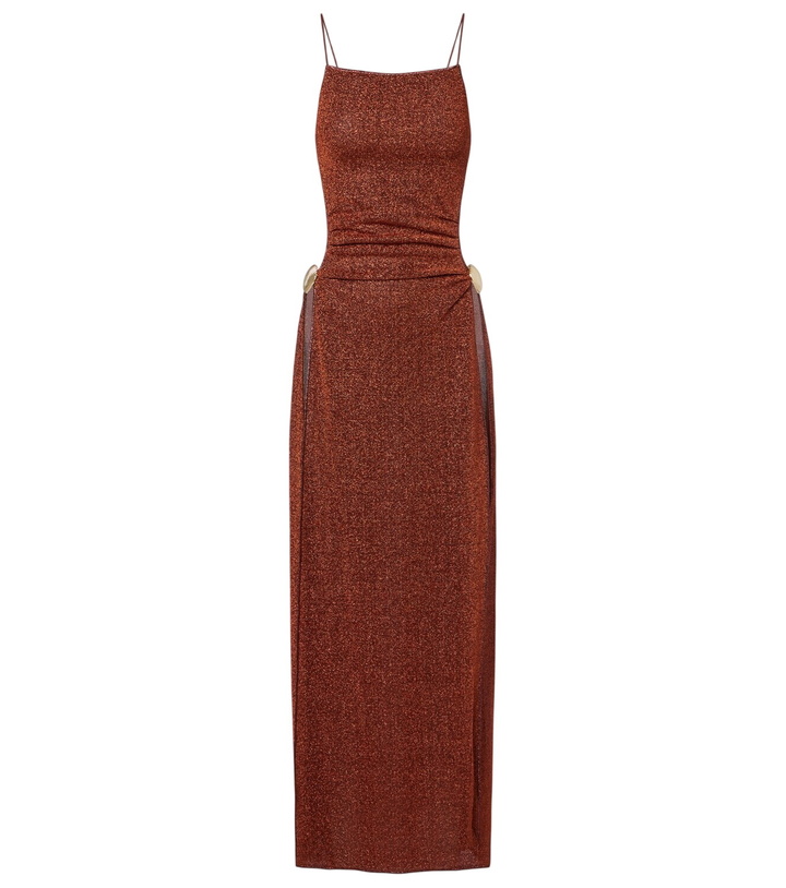 Photo: Oséree Lumière Shell open-back midi dress