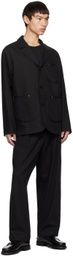 Uniform Bridge Black Pocket Blazer