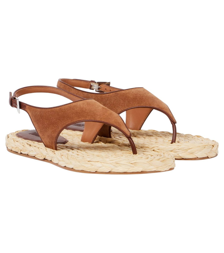 Photo: Paris Texas Amalfi suede thong sandals