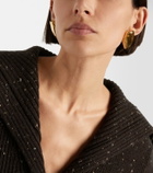 Bottega Veneta Prisma Small 18kt gold-plated earrings