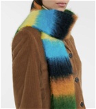 Loewe Striped mohair and wool scarf