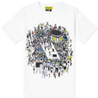 MARKET Men's Smiley World BBall Game T-Shirt in White