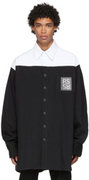 Raf Simons Black & White Paneled Shirt
