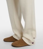 God's True Cashmere Embellished cashmere wide-leg pants
