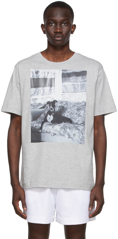 Photo: Dries Van Noten Grey Graphic T-Shirt