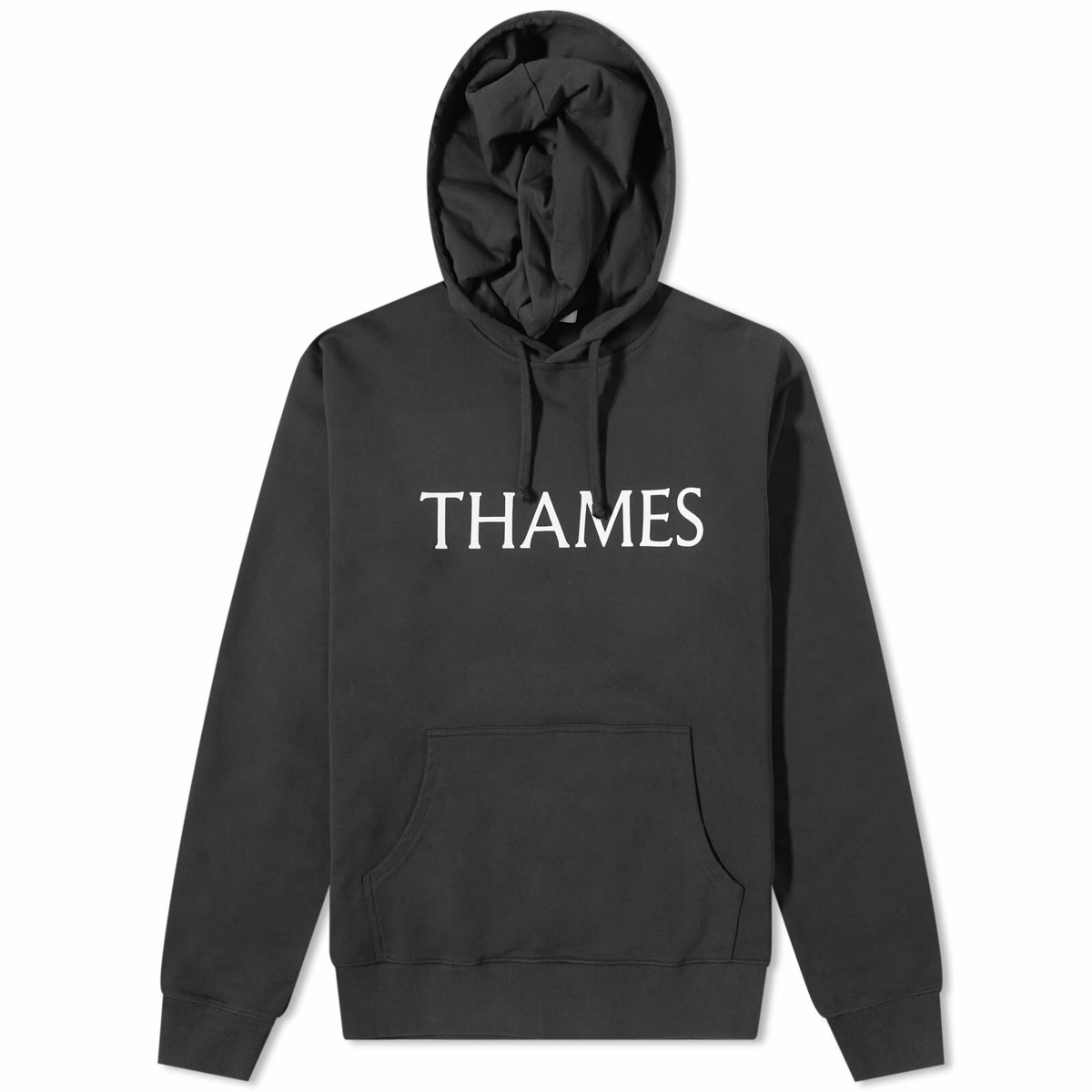Photo: Thames Men's Classic Logo Hoody in Black/Red