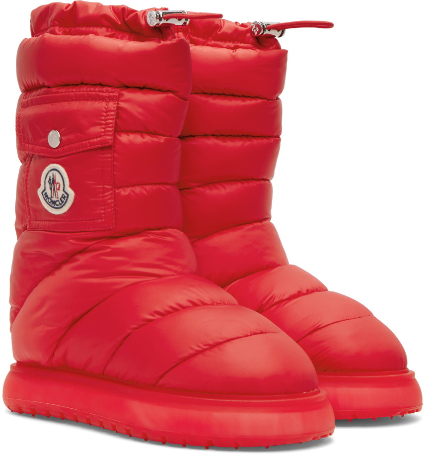 Moncler Red Gaia Pocket Down Boots Moncler
