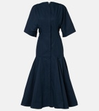 Jacquemus Moisson cotton poplin midi dress