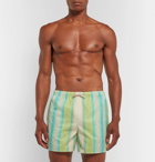 Acne Studios - Perry Mid-Length Striped Swim Shorts - Men - Green