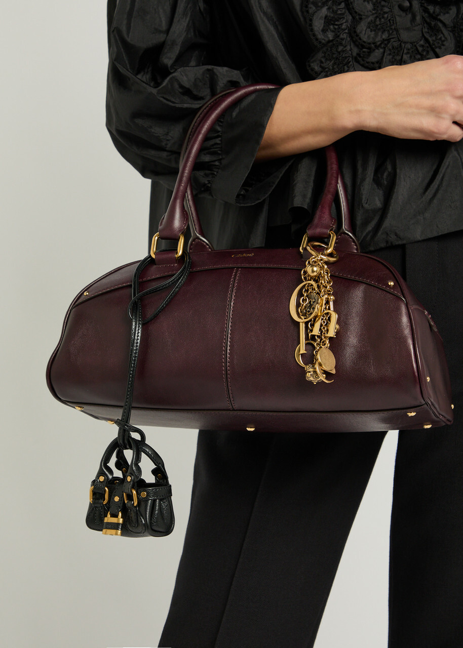 Chloe Paddington Leather bag Charm - Black - One Size