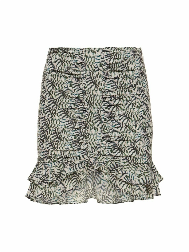 Photo: ISABEL MARANT Milendi Printed Stretch Silk Mini Skirt