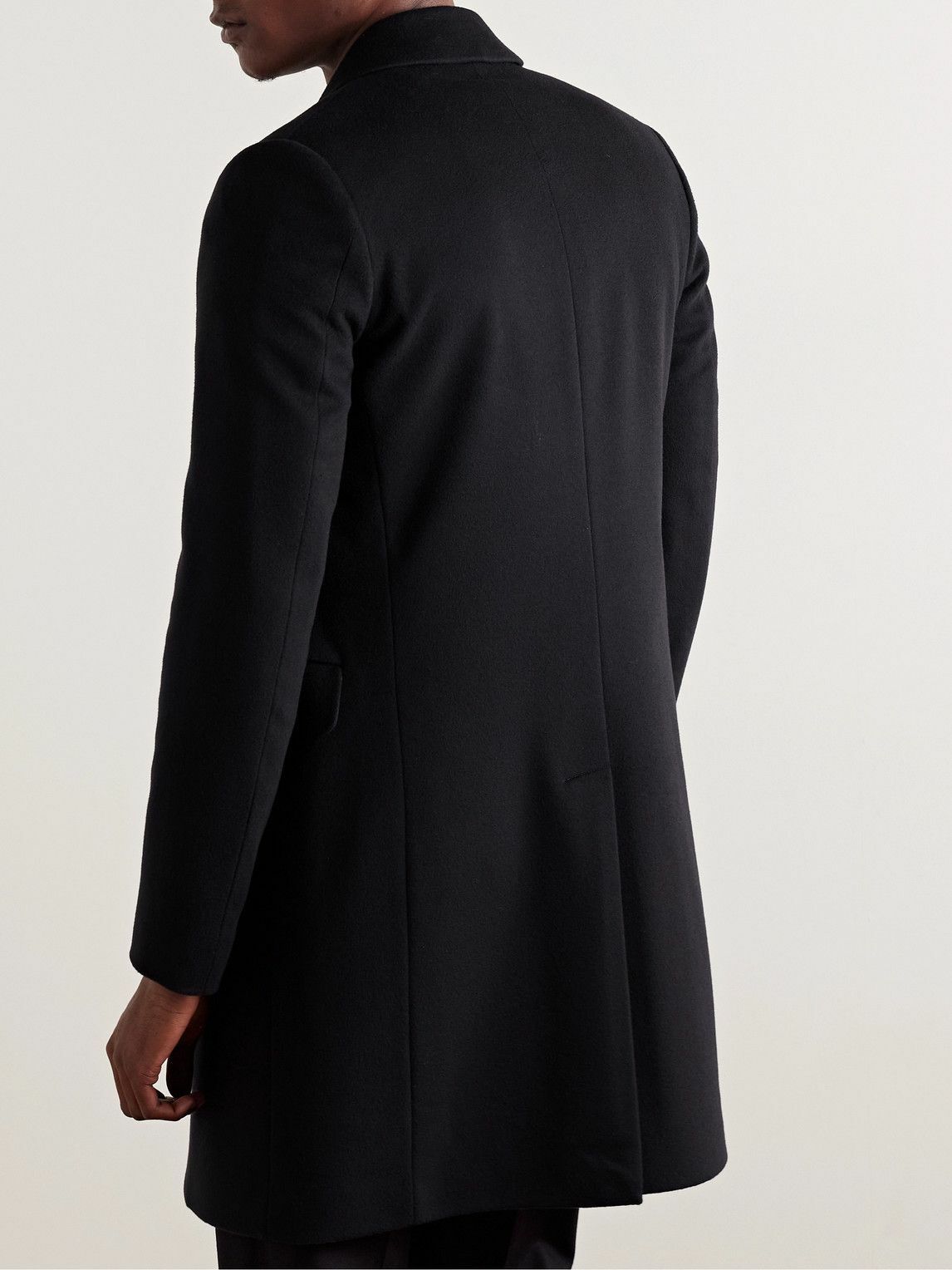 Paul Smith - Slim-Fit Wool and Cashmere-Blend Felt Coat - Black