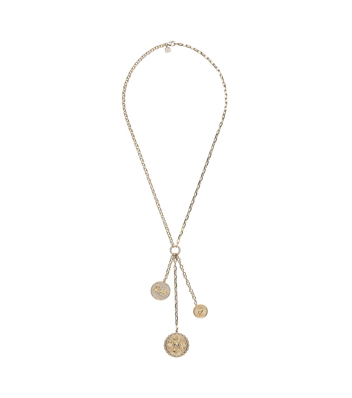 Photo: Sydney Evan 14kt gold necklace with diamonds