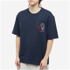 NN07 Men's Alan Emb T-Shirt in Blue