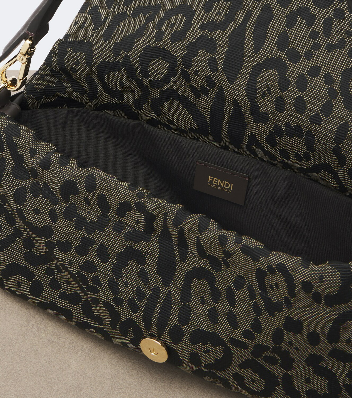 Fendi Baguette® Soft Medium jacquard shoulder bag
