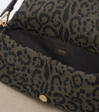 Fendi Baguette® Soft Medium jacquard shoulder bag