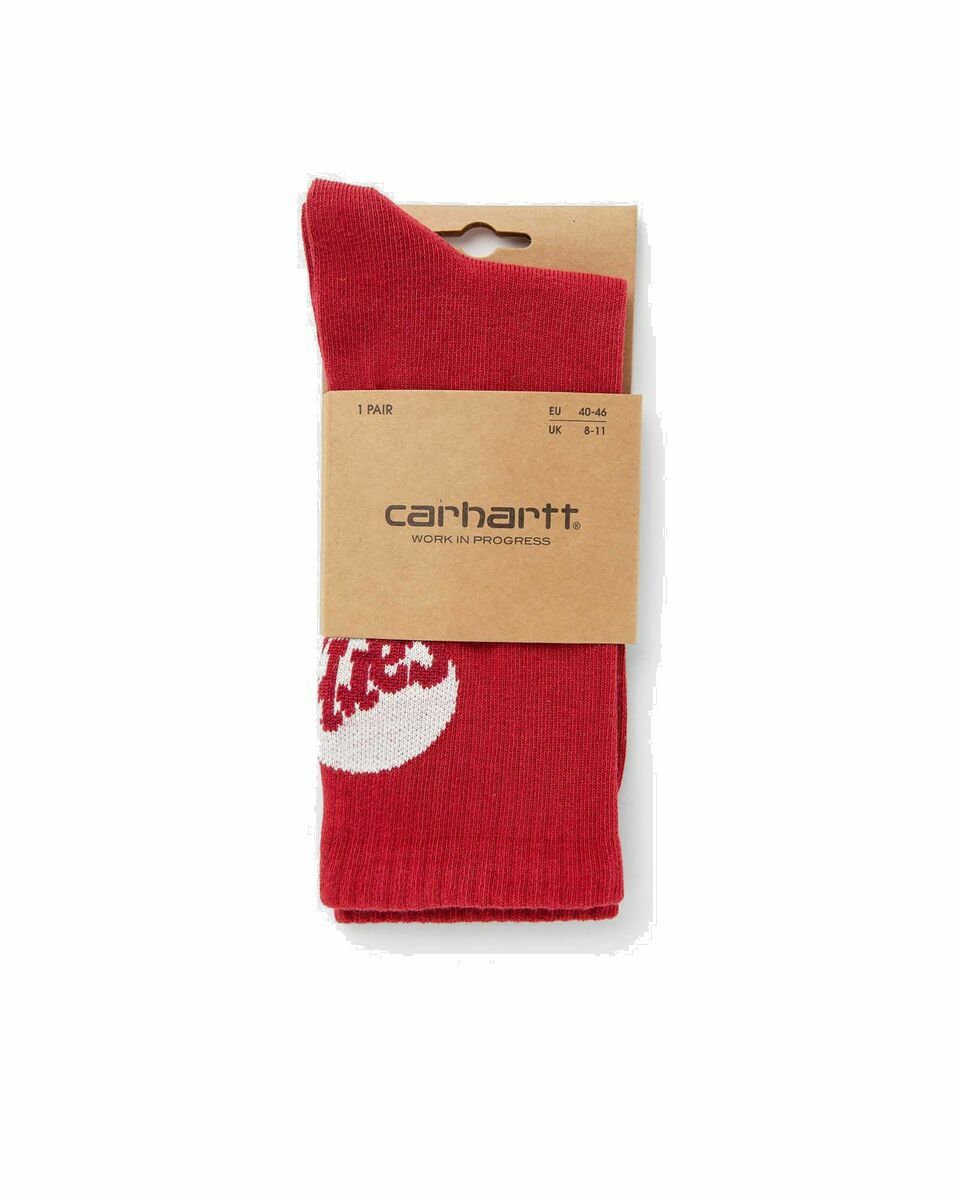 Photo: Carhartt Wip Amour Socks Red - Mens - Socks