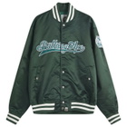A Bathing Ape Men's Baseball Varsity Jacket in Green