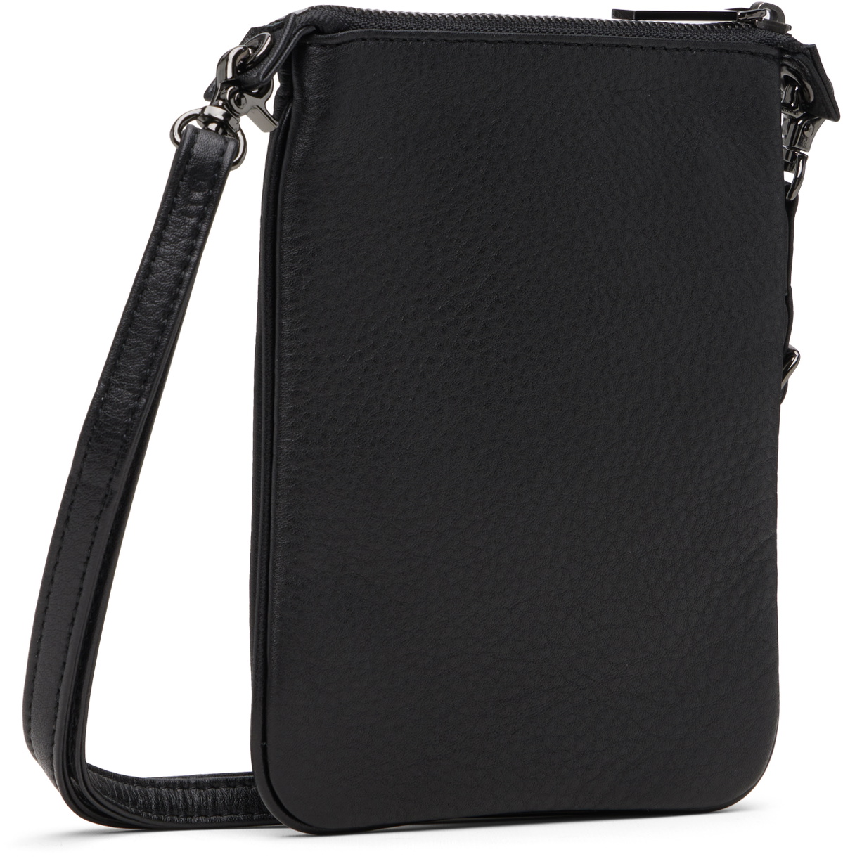 YOHJI YAMAMOTO Black Signature 'Sacoche' Pouch