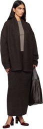 Lauren Manoogian Brown Loft Shawl Cardigan