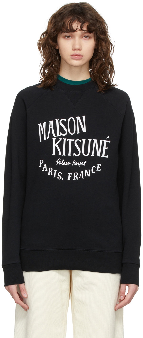 Maison Kitsuné Black Palais Royal Classic Sweatshirt Maison Kitsune