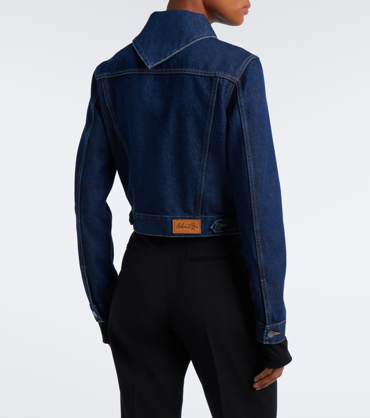 Calvin Klein Collection Karine cropped denim jacket