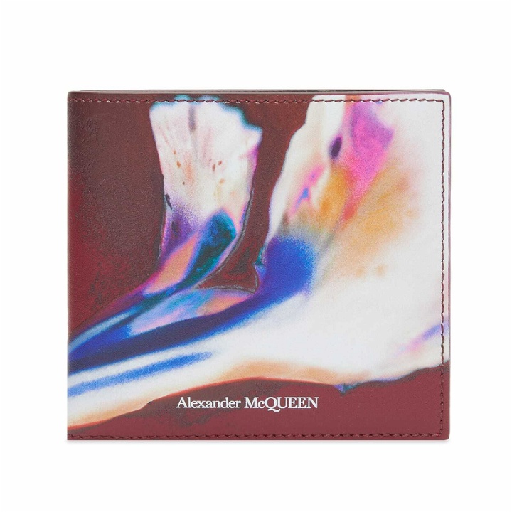 Photo: Alexander McQueen Men's Luminous Flower Billfold Wallet in Multi