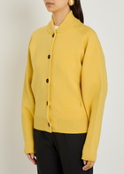 Jacquemus Le Cardigan Lavande Merino-blend Cardigan Yellow