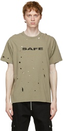 Sankuanz Khaki 'Safe' Holes T-Shirt