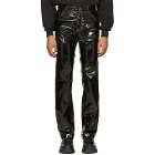 Ottolinger Black Faux-Leather Shiny Basic Jeans