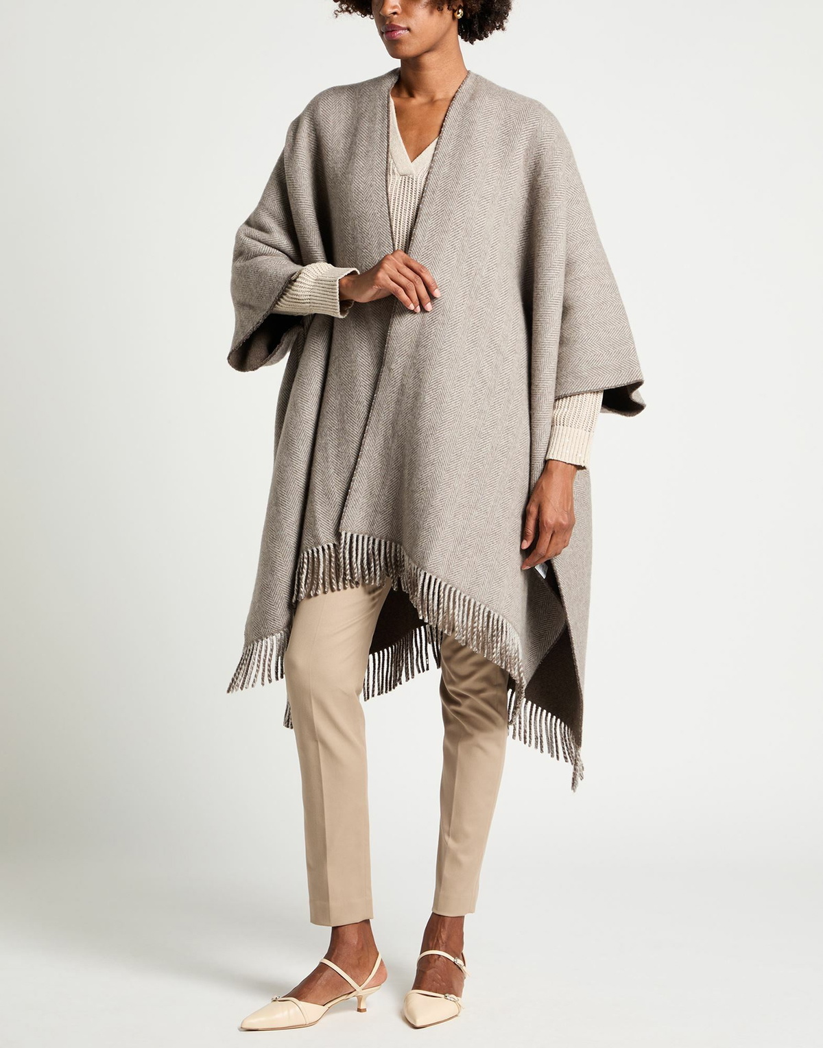 Brunello Cucinelli Womens Cape Taupe