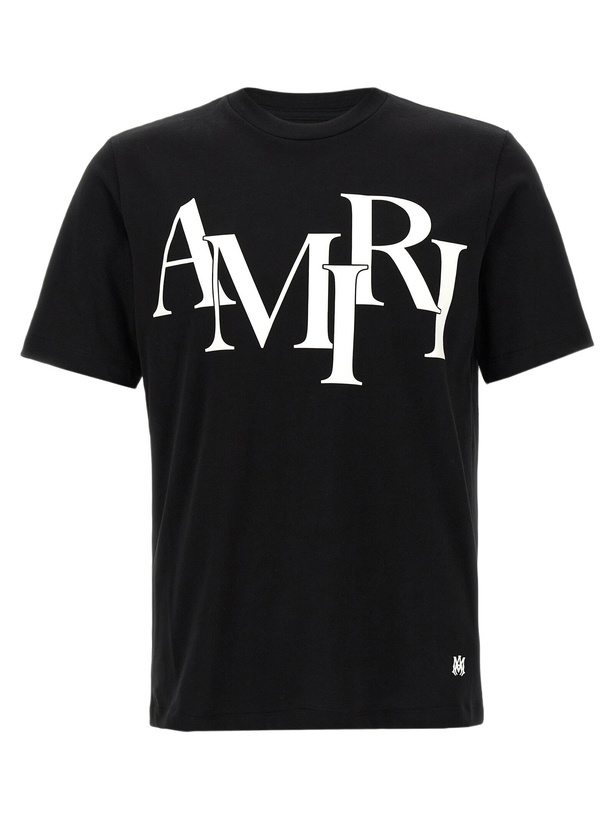 Photo: amiri Staggered Logo T-shirt