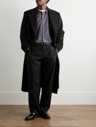 mfpen - Straight-Leg Pleated Wool-Crepe Suit Trousers - Black