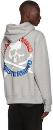 mastermind JAPAN Grey Circle Logo Hoodie